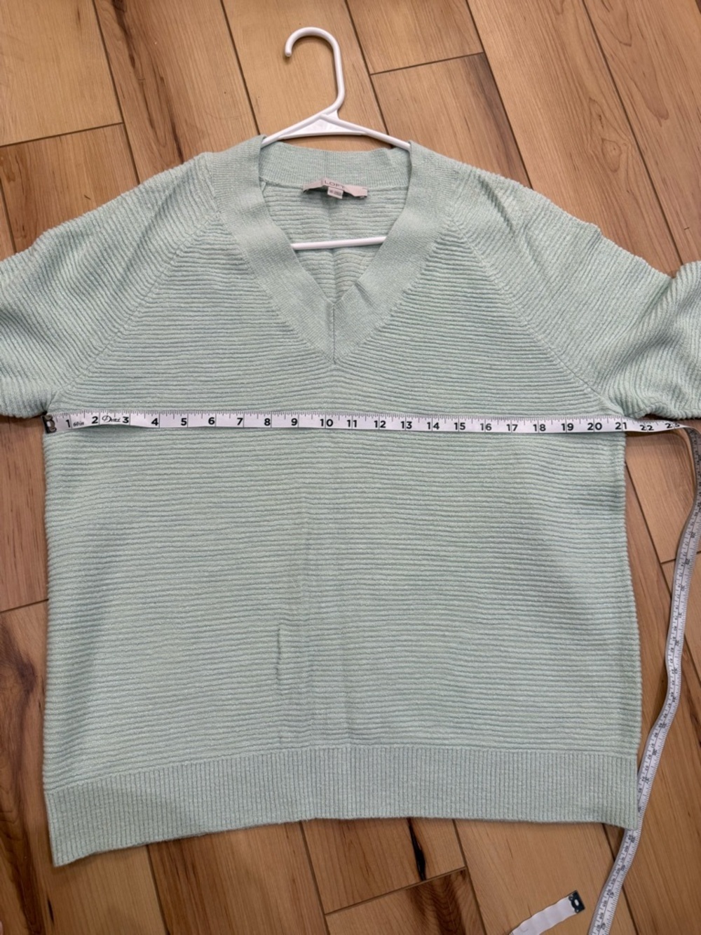 LOFT V-Neck Ribbed Sweater - Picture 5 of 7